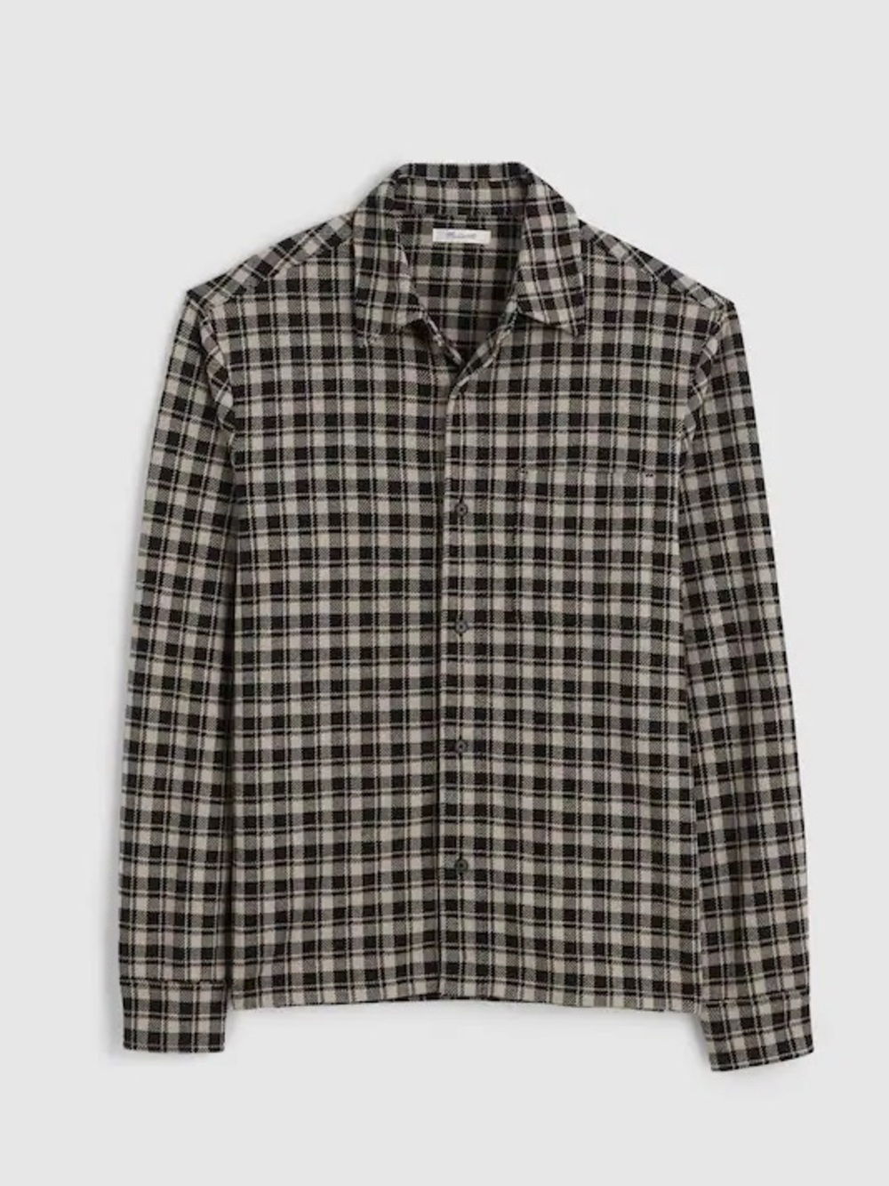 Madewell Black & Cream Plaid Button-Up Shirt